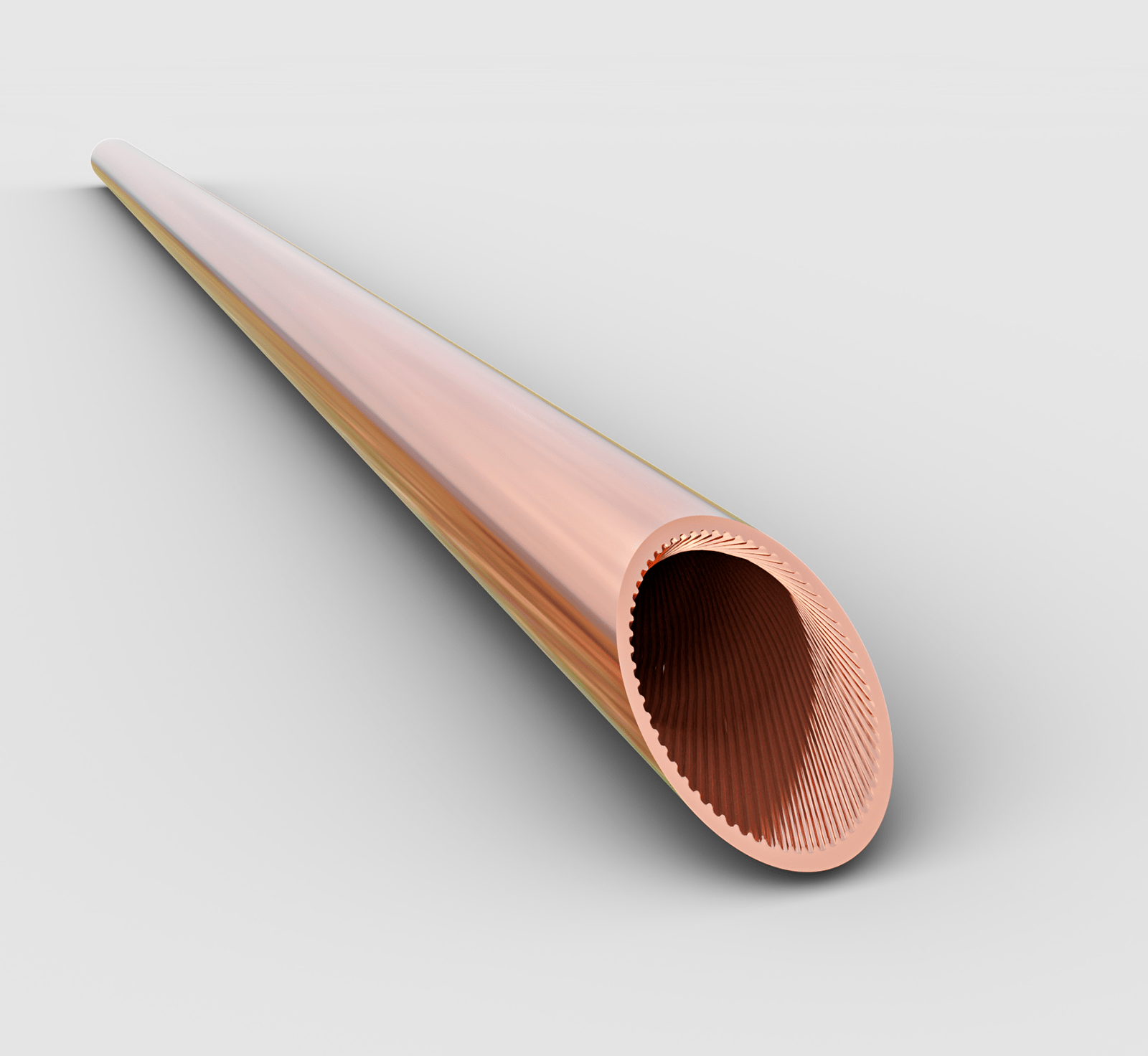 Труба медная промышленная LWC оребренная